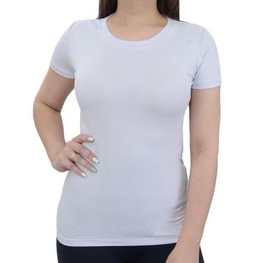 Imagem de Camiseta Feminina Hirlogs Viscose Branca - 2704-Feminino