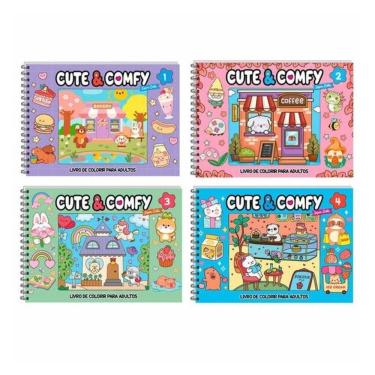 Imagem de Combo Cute & Comfy Super Extra Completo - Kit Com 4 Livros - Capa Dura Holográfica