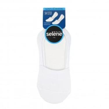 Imagem de Selene 8760 meia sapatilha invisivel masculina, Branco