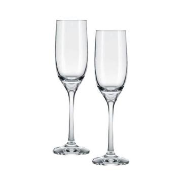 Imagem de Jogo 2 Taças Champagne Cristal Imperatriz 190ml - Nadir - Lua Mística 