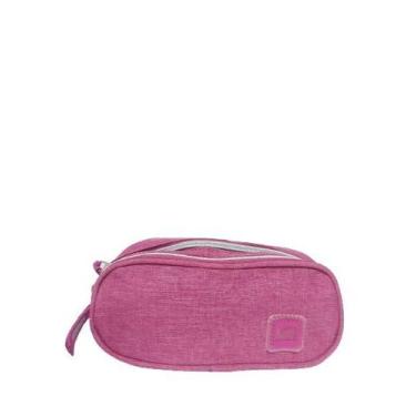 Imagem de Estojo Escolar Triplo Feminino Clio MF3322, Rosa