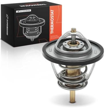 Imagem de A-Premium Termostato de refrigeração do motor compatível com GMC W3500/W4500/W5500 Forward, e Isuzu FTR, NPR, NPR-HD, NPR-XD, NQR, NRR e Chevrolet LCF 4500HD/5500HD/4500XD/5500XD/6500XD