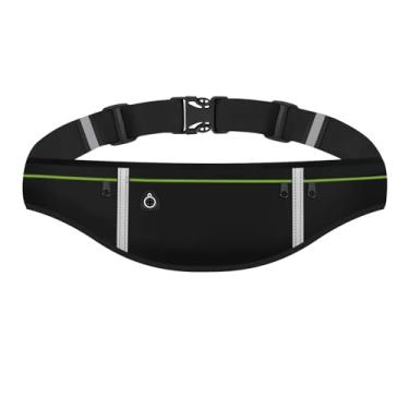 Imagem de JEVRKAPZ Cinto de corrida para celular – Pochete para caminhadas, itens essenciais de viagem e cinto para dinheiro, Preto, Gsp1201