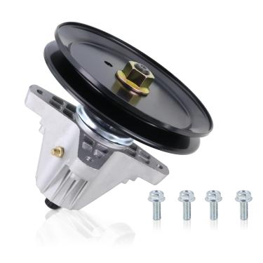 Imagem de Conjunto de eixo de deck de cortador de grama 618-09258 compatível com Cub Cadet XT2-LX46 XT1-LT46 MTD Craftsman T2400 Troy Bilt Super Bronco 46 XP 46I XP com decks de 117 cm de substituição