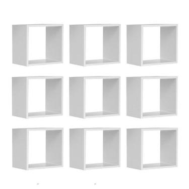 Imagem de Kit 09 Nichos Infantil Organizador Branco - D'Rossi - DRossi