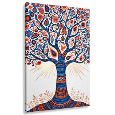 Imagem de Árvore da Vida Arte de parede Impressão em tela Natureza Harmonia Sala de estar Decoração Fotos Pintura 40x60cmx1