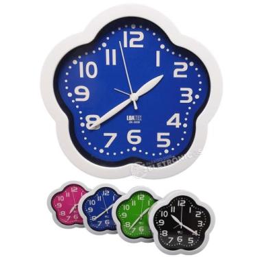 Imagem de Relógio Despertador Mesa/Parede Tipo Flor Decotativo ZB3009 - Luatek, 