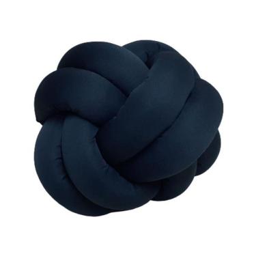Imagem de Almofada Nó 32Cm Cinza Dê1Toque Artesanal Decorativa