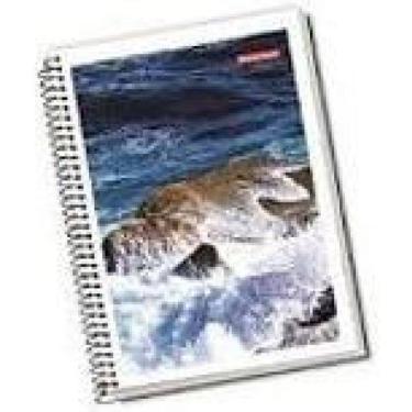 Imagem de Kit 8 Caderno Espiral Capa Dura 1 Matéria 96 Folhas Estudo