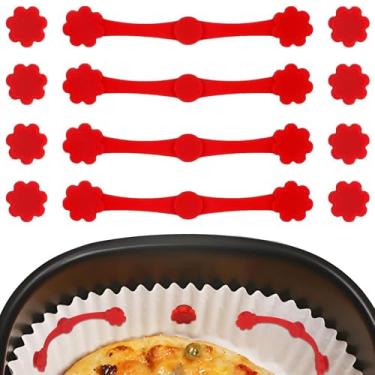 Imagem de Rrlihjgu Ímãs Para Fritadeira Elétrica, 12 Peças de Íman de Silicone Resistente ao Calor, Acessórios Para Prevenção De Queimaduras E Fixação Segura Para Cozinha Casa Escritório