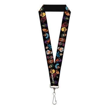 Imagem de Masters of the Universe Lanyard, Masters of the Universe Eleven Character Faces Black, Elastic