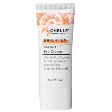 Imagem de MyCHELLE Dermaceuticals Creme para os olhos Perfect C – Creme para os olhos para olheiras e inchaço com vitamina C e células-tronco vegetais para reduzir sinais visíveis de envelhecimento, linhas