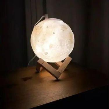 Imagem de Umidificador de Lua Cheia 3D Ultrassônico Usb Difusor De Aroma - UP