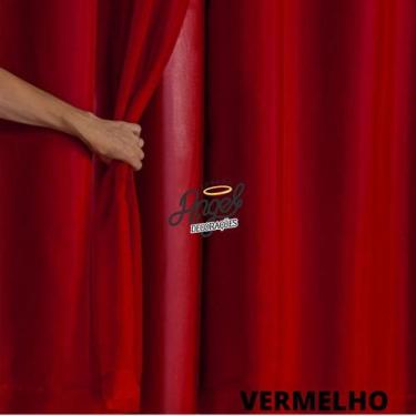 Imagem de Cortina Blackout Corta Luz Janela Sala Quarto Escritório com Tecido e 