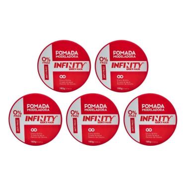 Imagem de Pomada Capilar Infinity Vermelha 160G - Kit Com 5Un