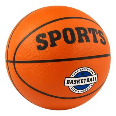 Imagem de Bola de Basquete Oficial N°7, Semi Profissional, Laranja e Preto, 75 cm