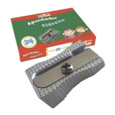 Imagem de Apontador metalico simples leo&leov - caixa 24 unidades - Leo e Leo