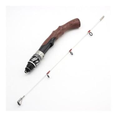 Imagem de Vara de pesca 62 cm vara de pesca de inverno vara de pesca no gelo vara de carbono super dura ferramentas de pesca de viagem de inverno vara de barco