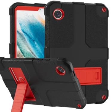 Imagem de Stweap Capa para Samsung Galaxy Tab A9 modelo 2023 de 8,7 polegadas (SM-X110/X115/X117), capa protetora híbrida de três camadas resistente à prova de choque com suporte para tablet Samsung A9 de 8,7