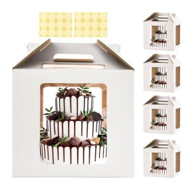 Imagem de Caixas de bolo XININSUN Tall for Tier Cakes 35x35cm, pacote com 5