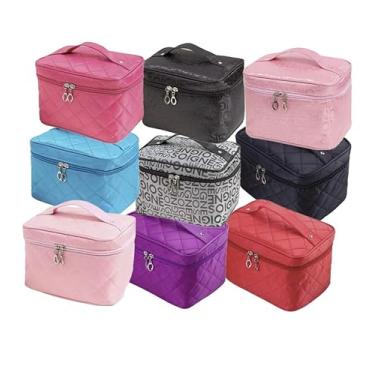 Imagem de Bolsa de Maquiagem Organizadora de Maquiagem e Cosméticos Estojo Grande (Aleatório)