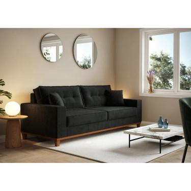 Imagem de Sofá Vitória 2,10m L com 3 Lugares em Suede