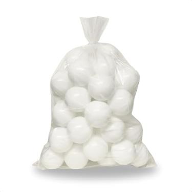 Imagem de Kit Com 25 Unidades De Bolinha Para Piscina De Crianças Não Amassam Bolas Divertida Cor Vibrante (Branco)