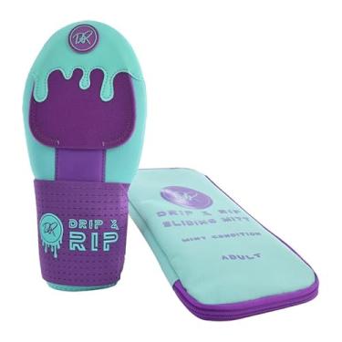 Imagem de Drip & Rip Luva deslizante para adultos – design deslizante de sorvete de beisebol e softball, com proteção para as mãos para corrida na base, respirável e durável, ambidestro – para maiores de 14