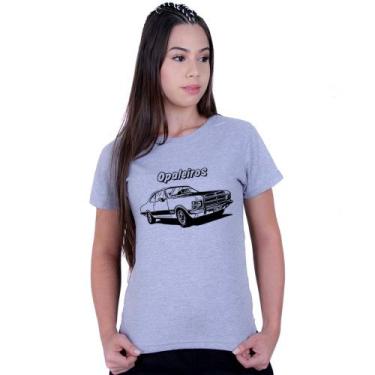Imagem de Camiseta Baby Look Feminina Opala Muscle Car Opaleiros - LAFRE, Cinza,