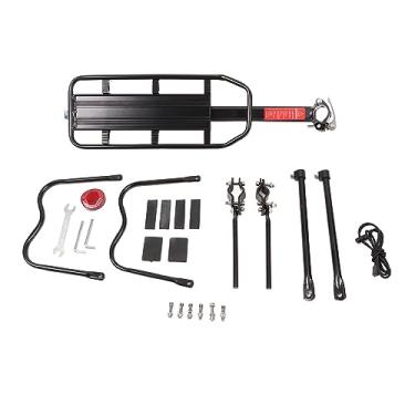 Imagem de Rack Traseiro de Bicicleta, Liberação Semi-rápida, Rack Traseiro de Liga de Alumínio para Oficina de Reparo de Bicicletas