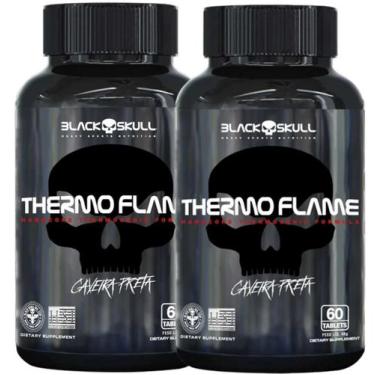 Imagem de Combo 2x Termogênico Cafeína Thermo Flame 60 tabletes - Black Skull