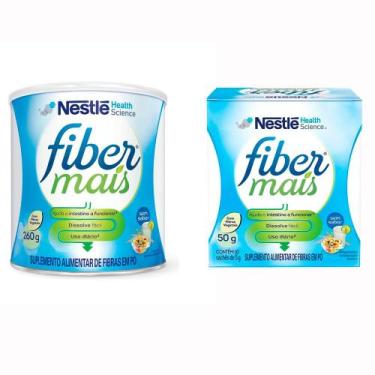 Imagem de Kit 2 Fibras FiberMais Sem Sabor Suplemento Alimentar 260g - Fiber Mai