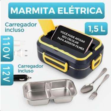 Imagem de Marmita Elétrica Bivolt 12V/220V Prática e Compacta - FAZA