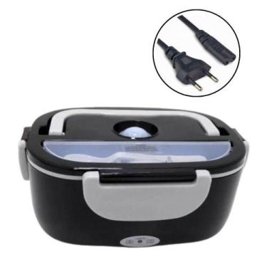 Imagem de Marmita Elétrica Térmica C/ Divisórias 1.5L. 110V - Preta - BR.