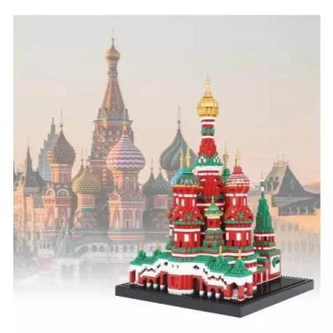 Imagem de Wange Saint Basil's Cathedral, Kit de Blocos de Montar, Arquitetura Russa, 3213 Peças, Modelo 6213
