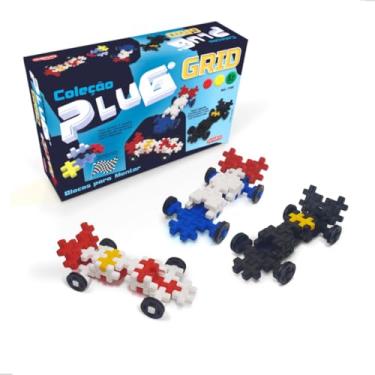 Imagem de Kit Plug Grid – Blocos para Construir e Criar Carrinhos Educativos