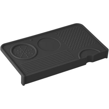 Imagem de Tapete de café expresso, tapete de silicone para adulteração de café, estação de adulteração de café expresso, almofada de adulteração de canto antiderrapante, organizador de adulteração de café para