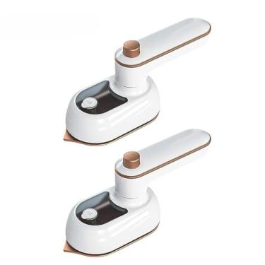 Imagem de Mini Ferro De Passar Roupas Para Viagem EléTrico PortáTil Pequeno Bivolt(KIT2-Branco)