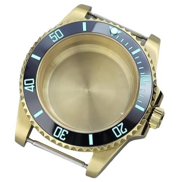 Imagem de FEIYASHI Relógio preto impermeável SUB Diver de 40 mm, caixa de aço, vidro de safira para NH35 NH34 36 Miyota8215 ETA2824 Movimento (NH35 NH34/36/38 Movimento + Capa inferior sólida 4)