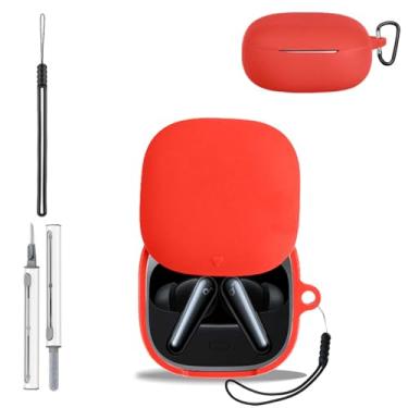 Imagem de Capa para Anker Soundcore Liberty 5, capa protetora de silicone para fones de ouvido Anker Soundcore Liberty5, capa de corpo inteiro à prova de choque com proteção contra arranhões, com chaveiro