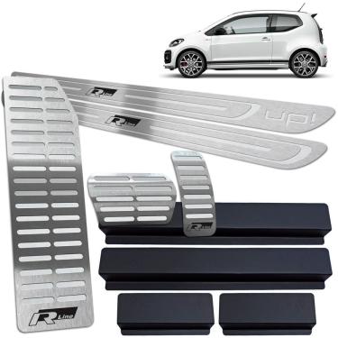 Imagem de Descanso Pedaleira Auto. Soleira Prata BR Up R-line 2 Portas