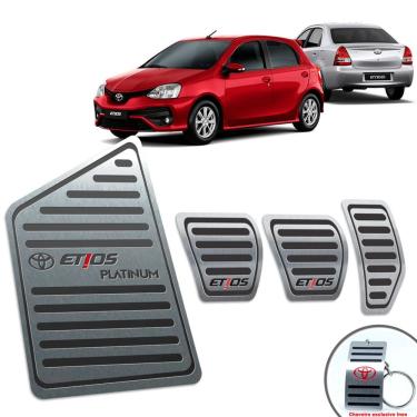 Imagem de Pedaleira Manual + Descanso Etios Platinum 2014 A 2019 Preto