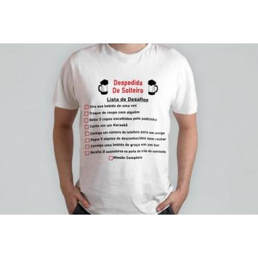 Imagem de Camiseta Despedida de Solteiro Lista de Tarefas - PRESENTE-BRINDE, Bra