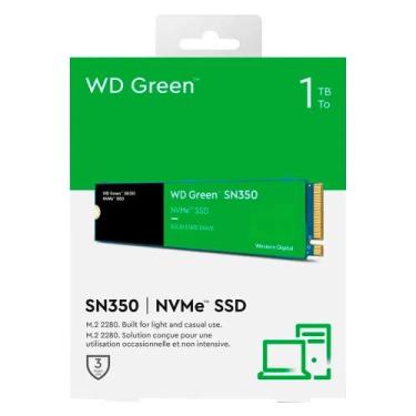 Imagem de Ssd M.2 Nvme 2280 Pcie 1tb Western Green Sn350 Wds100t2g0c 2400/1850mb