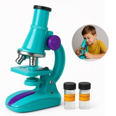 Imagem de Microscópio óptico Infantil 100x450x Led Brinquedo Cientista