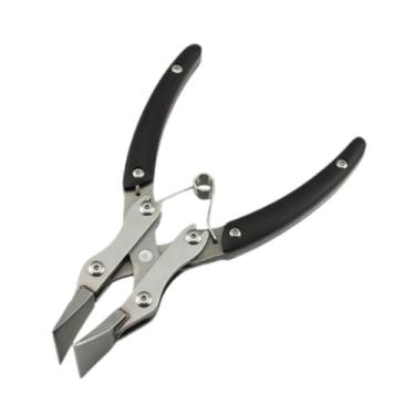 Imagem de Fancyes Alicate de pressão para couro Alicate plano de ajuste de borda para couro Cabo antiderrapante DIY de achatamento, Max Jaw 11mm