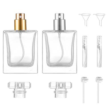 Imagem de SpisoHdx 2 frascos de perfume vazios de 50 ml