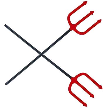 Imagem de Tridente Hallowen Festa Fantasia Carnaval Kit 2 Uni Cosplay Morte Capetinha Diabinha Decoraçao Dia Das Bruxas