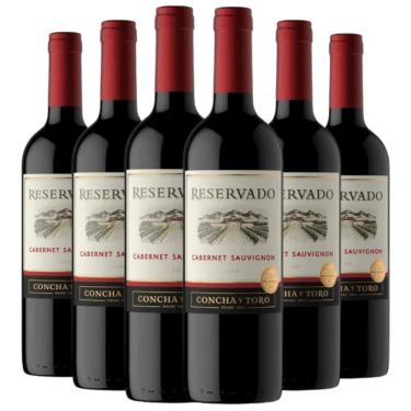 Imagem de Kit 6 Vinhos Concha Y Toro Reservado Cabernet Sauvignon