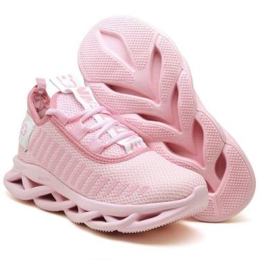Imagem de Tênis Easy Feminino Evoltenn Trançado Moderno Rosa, Rosa, 41